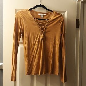 Forever 21 lace-up top